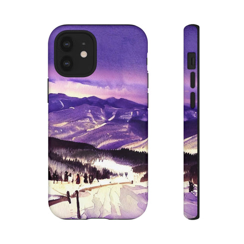 Vail Colorado at Christmas - Impact Resistant Phone Case iPhone 12 Mini Matte
